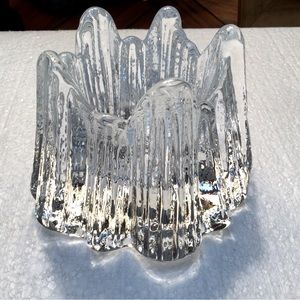 Nybro swedish glass votive candle holder. NWOT.